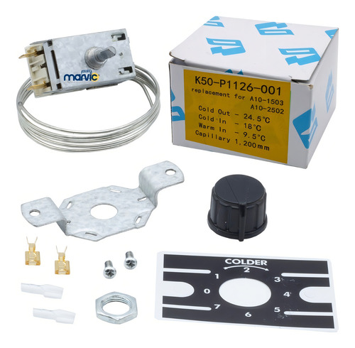 Control Termostato De Temperatura Para Congelador P1126 K50