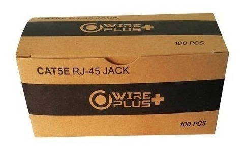 Caja De 100 Conectores Rj45 Cat5e Wireplus+