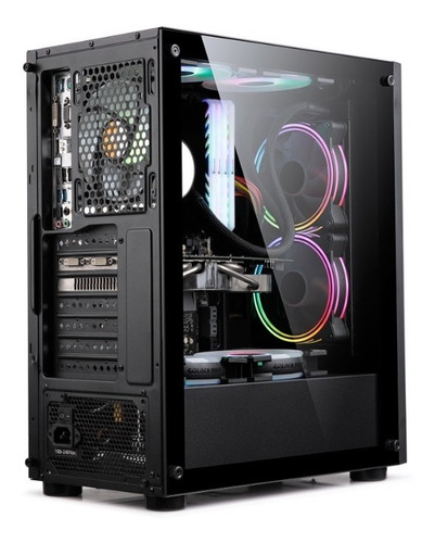Imagen 5 de 9 de Gabinete Sentey K20 Super Vidrio Templado 4 Fan Rgb