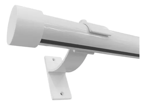comprar Kit Varão Suíço Wave Deslizante 28mm 4,00m Alumínio - Branco