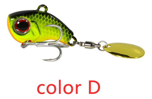 6pc 13g Metal Vib Isca De Pesca Isca Spinner Afundando Giran