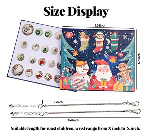 1 Pulsera Con Calendario Navideño 2022 For Niñas