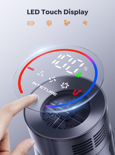 Aspiradora Inalámbrica 550 W 45 Kpa Con Pantalla Táctil