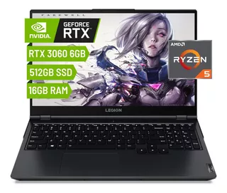 Notebook Ryzen 5 Lenovo Legion 5 5600h 16gb Rtx 3060 512gb