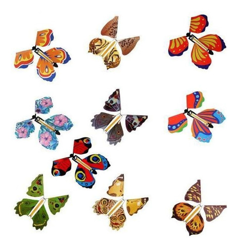 2x 10/set Juguetes Voladores Mariposas Mágicas Regalo Para .