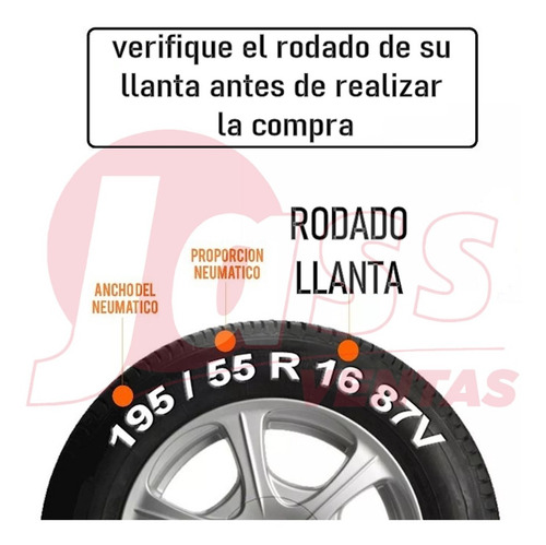 Imagen 2 de 3 de Juego 4 Tazas Vw Gol / Gol Trend Rodado 14 Plata Con Logo Envio Gratis