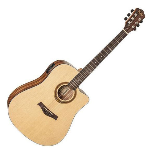 Violão Elétrico Hofma Hmf-290 Stnt Natural Aço