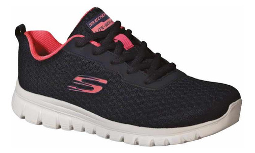 Skechers Tenis Dama Azul Sport Memory Foam Confortable 