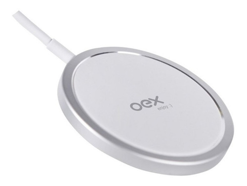 Carregador Wireless Para Smartwatch Magnetico Branco Oex