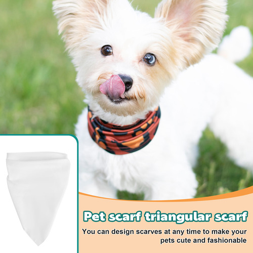 30 Pañuelos De Sublimación Para Mascotas, En Blanco, Por Tra