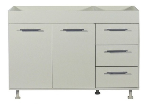 Imagen 3 de 7 de Cocina Bajo Mesada 1.40 X 0.83 X 0.60m - Melamina - Tigre