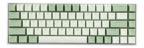 Teclado Mecânico Com Luz De Fundo Dinâmica Rgb Sem Fio De 68