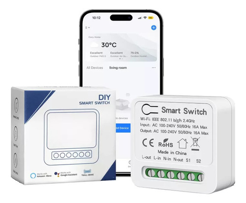 Control Interruptor Smart Inteligente Wifi Smart Tuya 16a