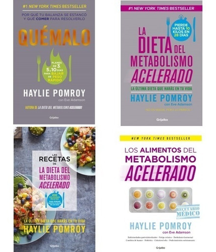 Pack Metabolismo Acelerado + Quémalo (4 Libros) - H. Pomroy
