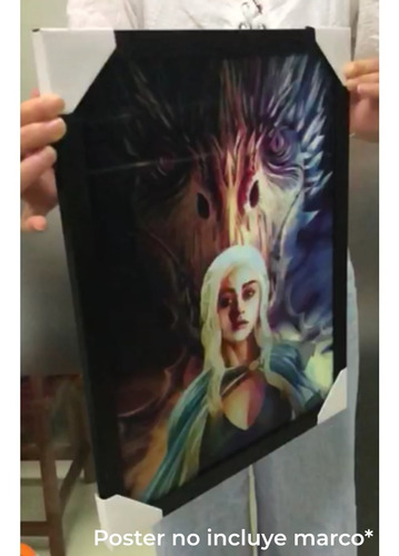 Poster Lenticular 3d Daenerys Targaryen Game Of Thrones