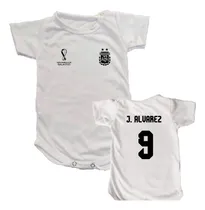 Comprar Body Bebe Camiseta Julian Alvarez 9 Afa Mundial Argentina