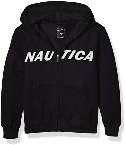 Sudadera Nautica Capucha Y Cierre Para Niños Diseño En Pecho