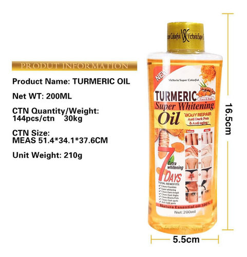 Aceite De Cúrcuma Super Blanqueaceite De Cúrcuma Super