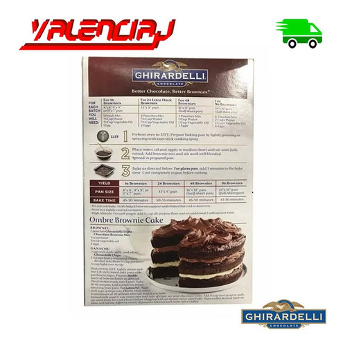 Mezcla Para Preparar Brownies Ghirald - Kg a $43500