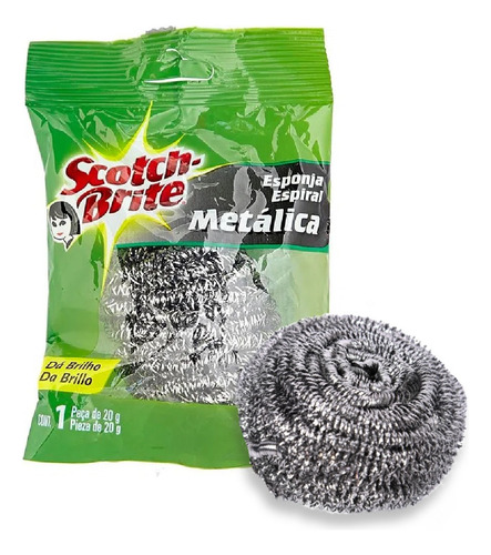 Fibra Metálica En Espiral Scotch-brite Mc500000138 12pz