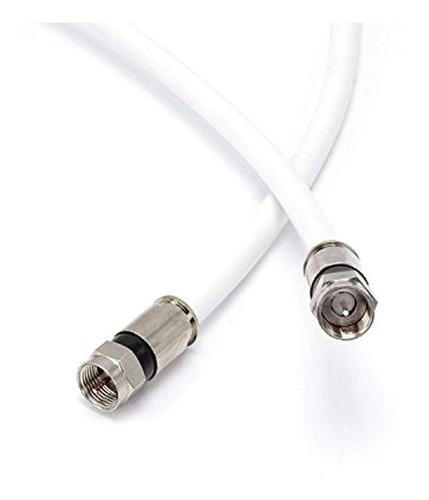 Cable Coaxial Rg6 De Cimple Co, Color Blanco