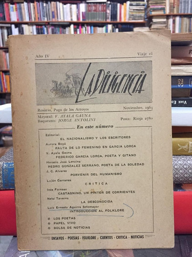 Revista La Diligencia Año Iv N° 16 - Velmiro Ayala Gauna