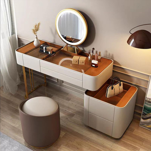 Juego De Tocador Mesa De Maquillaje Con Espejo De Luces Y 5