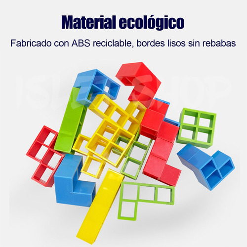 Juego Para Niños, Juego De Equilibrio Con Bloques De Constru
