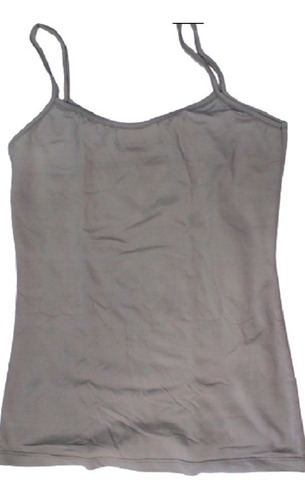 Musculosa Basica Tm Zara Woman &basic Beige Poliester 90