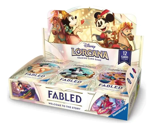 Disney Lorcana 24 Booster Packs Fabled Box Fechada Copag