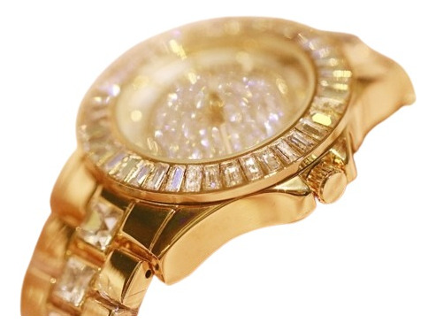 Relógio De Luxo Feminino Strass Bee Sister Fa0629 