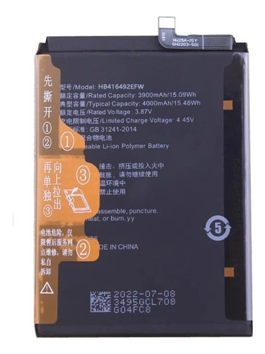    Bateria Pila Para Huawei Nova 10 Curvo