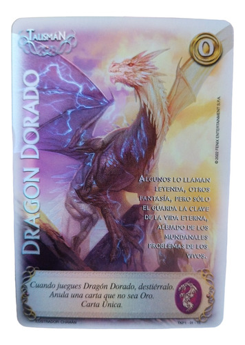 Carta Dragon Dorado, Mitos Y Leyendas Primer Bloque 