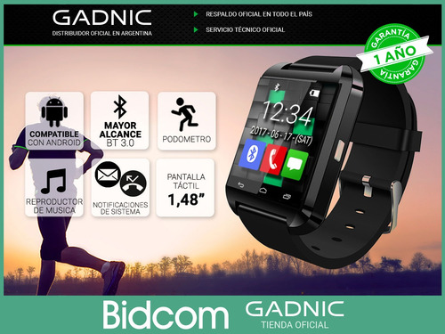 Imagen 2 de 9 de Smart Watch Inteligente Cuotas Android Bluetooth U8 Celular