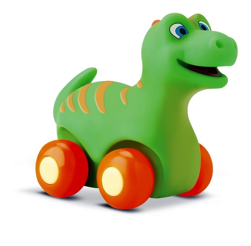 Juguete Bebé Suave Auto Dinosaurio Con Ruedas Divertoys 10cm