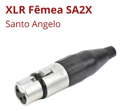 Kit 8 Cabos Microfone Xlr F Sto Ângelo P10 Str 90o Amphe 1m