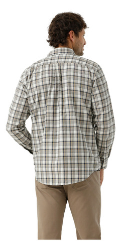 Camisa Hombre Woven Refine Classic Fit Blanco Cuadro Dockers