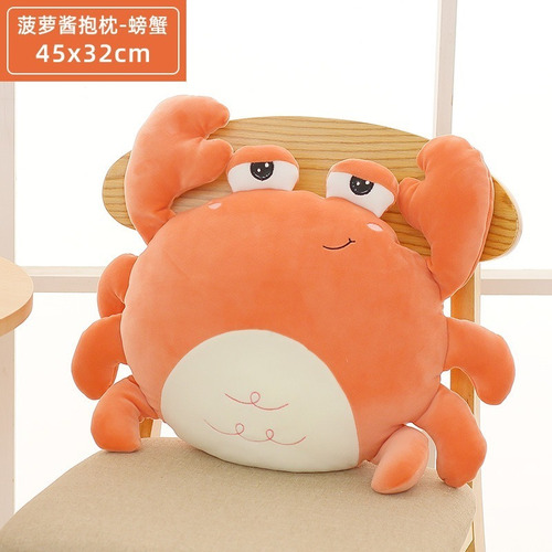 Imagen 2 de 4 de Peluche Almohada Cojín Cangrejo 45cm
