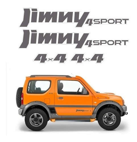 Kit Adesivos Emblema Suzuki Jimny 4 All 4x4 4all Cor GRAFITE