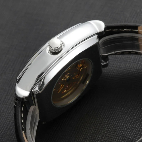 White Brown Band - Casual Square Unique Barrel Shaped