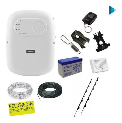 Kit Cerco Eléctrico 6 Hilos 10 Mts. Lineales P/instalar Vari