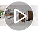 Extremos De Libros De Madera De Nogal 2 Pares Grandes