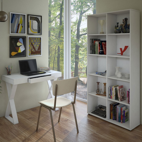 Escritório Completo Home Office Branco - Artany Móveis