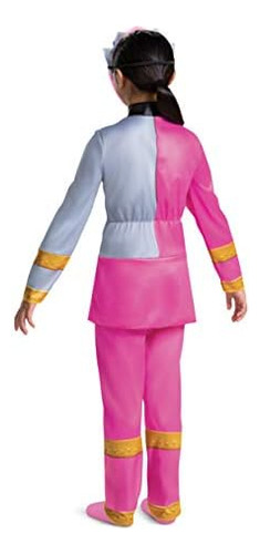Disfraz De Power Ranger Rosa Para Niñas, Traje Oficial De Di