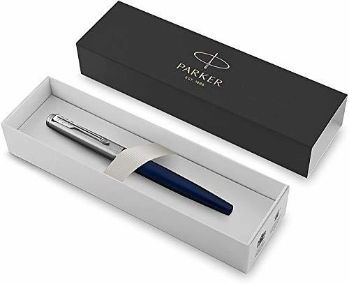 Imagen 2 de 7 de Pluma Estilográfica Parker Jotter, Cuerpo De Metal Azul