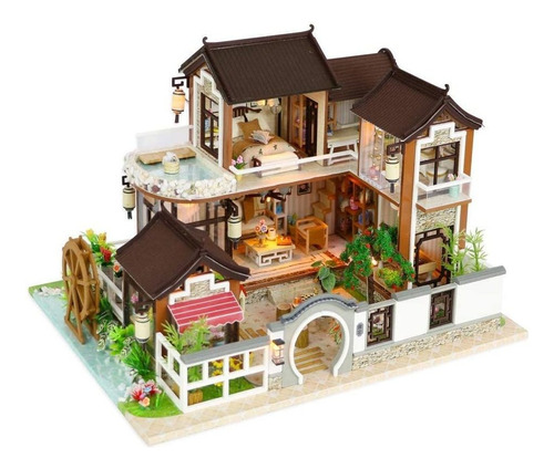 Dollhouse Miniatura Diy House Kit Habitación Creativ