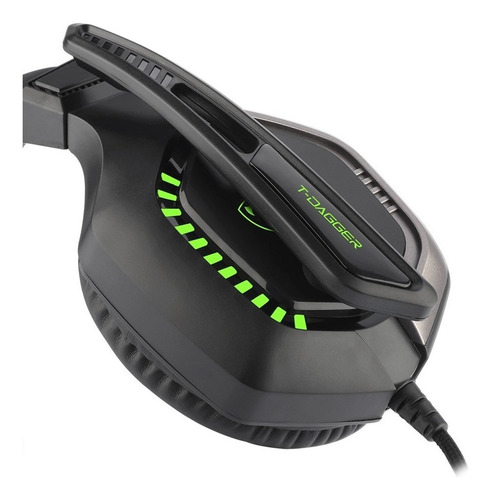 Imagen 10 de 10 de Auriculares Gamer T-dagger T-rgh208 Eiger C/micrófono Led F