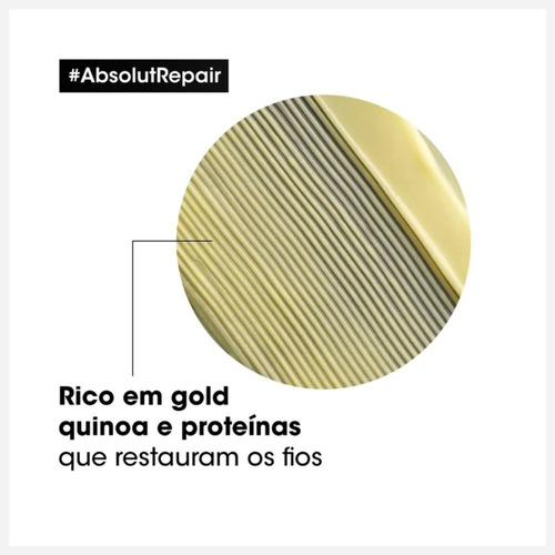 L'oréal Absolut Repair Gold Quinoa Kit Sham + Cond + Máscara