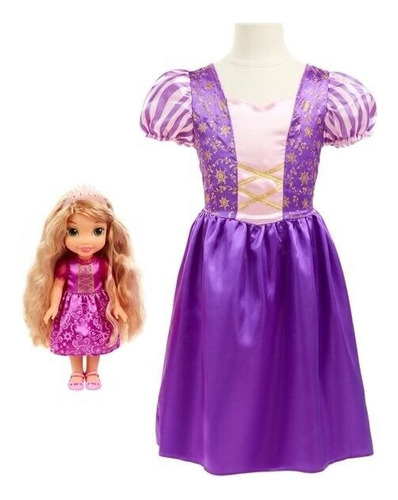 Muñeca Princesa Rapunzel Incluye Vestido Para Niña