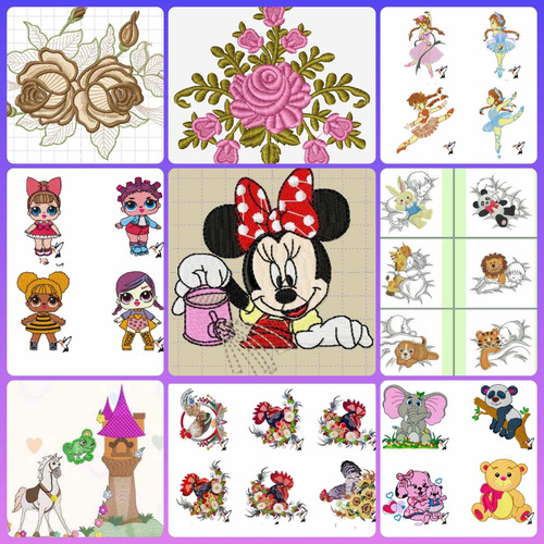 Pack Digital Vip #03 Matrices Ponchados Para Bordados R003
